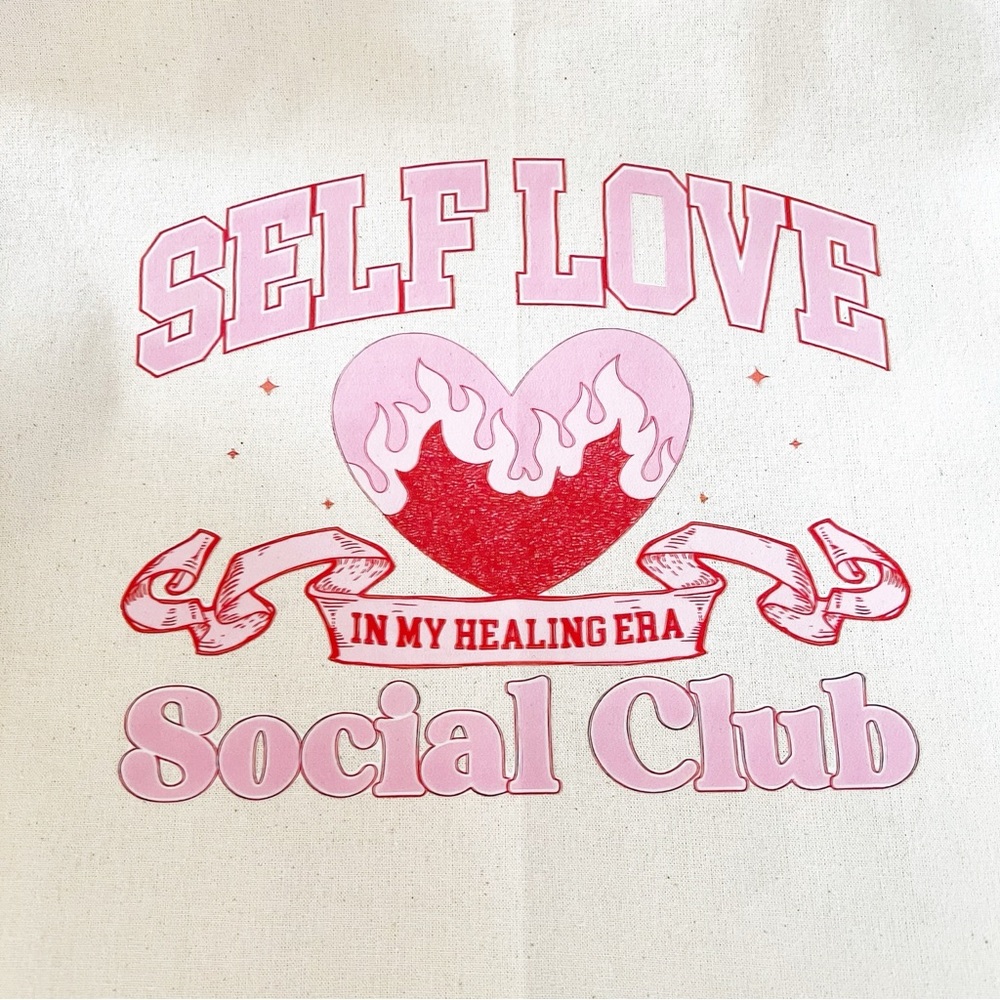 Self Love Social Club Canvas Tote - Picture 4 of 4